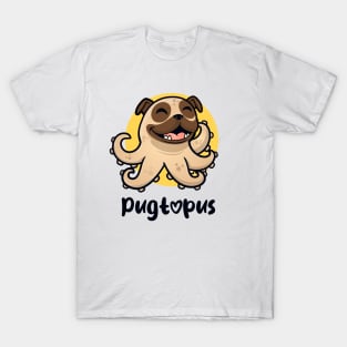 Pugtopus (on light colors) T-Shirt